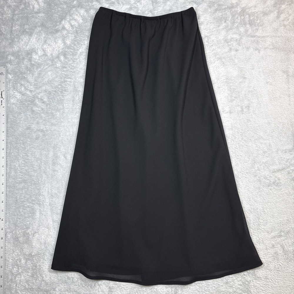 Vintage MSK Skirt Womens Black 6P Sheer Flowy Fairy Grunge Whimsigoth 90s Y2K